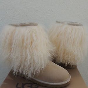 UGG Classic Short Sheepskin Mongolian Fur Boots